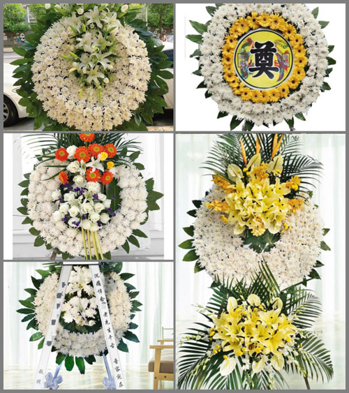 四川成都邛崃市茶园乡周场村花圈速递